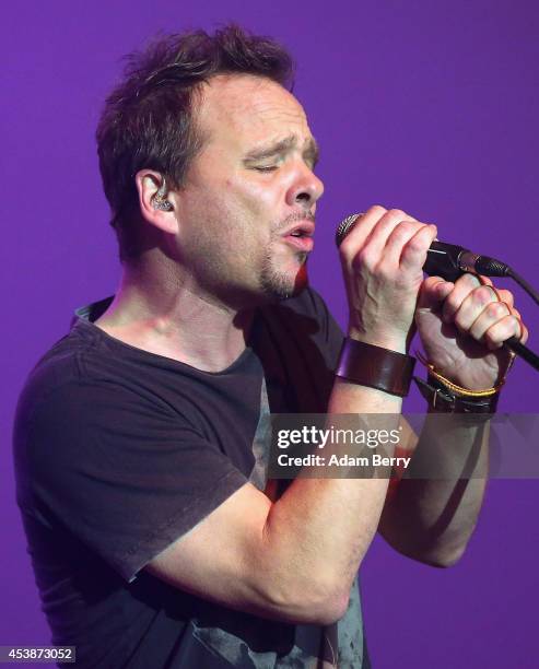 Paul Josef Olsson of the Alan Parsons Live Project performs during a concert at Admiralspalast on August 20, 2014 in Berlin, Germany.