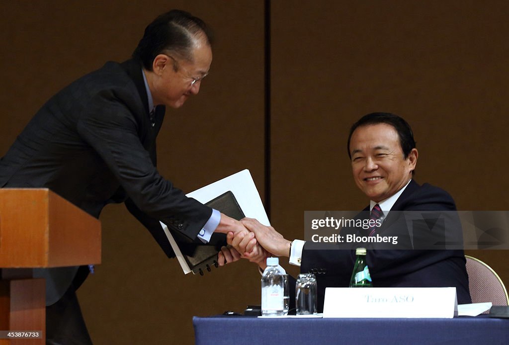 World Bank Group President Jim Yong Kim And Japan's Finance Minister Taro Aso Attend Global Conference On Universal Health Coverage For Inclusive And Sustainable Growth