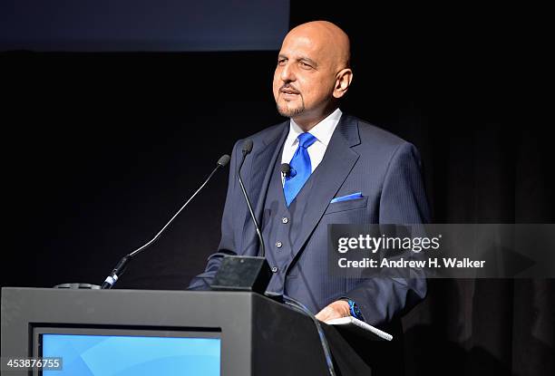 Tariq Qureishy, CEO of Vantage Holdings speaks on stage at the Cinematic Innovation Summit ahead of the 10th Annual Dubai International Film Festival...