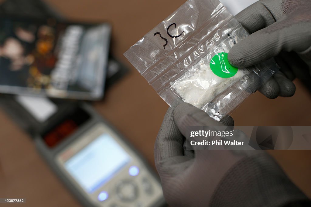 New Zealand Prime Minister John Key Opens The First Drug Screening Lab At Auckland Airport