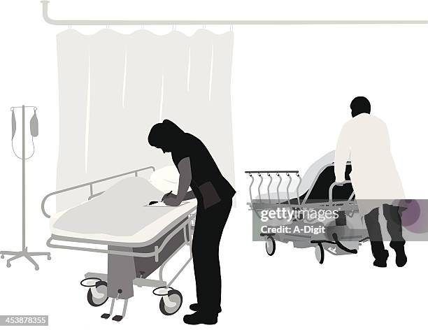 hospital duties - hospital orderly stock illustrations