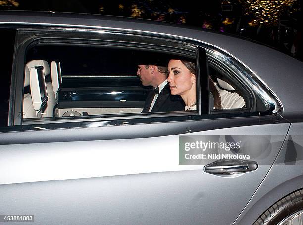 Prince William, Duke of Cambridge and Catherine, Duchess of Cambridge attend the "Mandela: Long Walk to Freedom" London premiere, Leicester Square on...