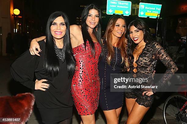 Renee Graziano, Alicia DiMichele Garofalo, Drita D'Avanzo and Natalie Guercio attend "Mob Wives" Season 4 premiere at Greenhouse on December 5, 2013...