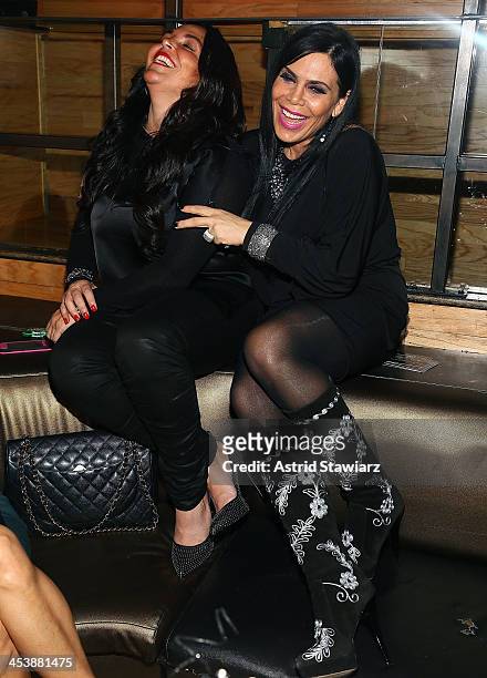 Jennifer Graziano and Renee Graziano attend "Mob Wives" Season 4 premiere at Greenhouse on December 5, 2013 in New York City.