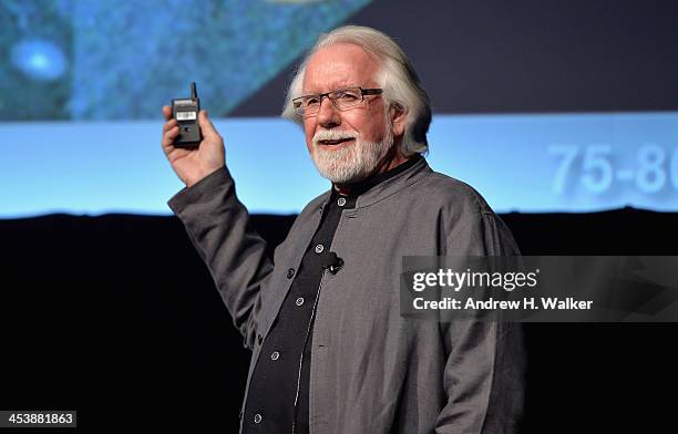 Dr Alvy Ray Smith, co-founder of Pixar speaks on stage at the Cinematic Innovation Summit ahead of the 10th Annual Dubai International Film Festival...