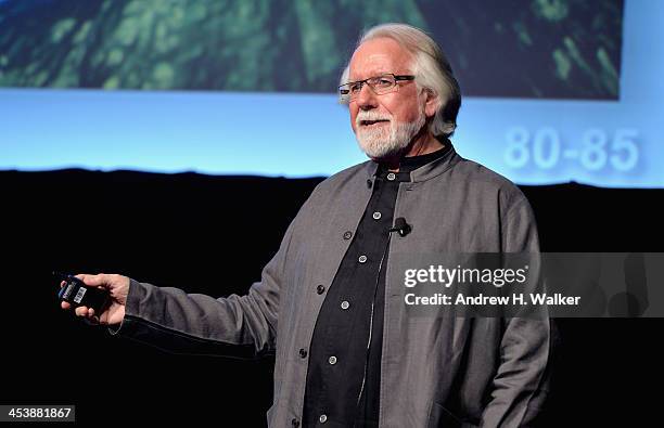 Dr Alvy Ray Smith, co-founder of Pixar speaks on stage at the Cinematic Innovation Summit ahead of the 10th Annual Dubai International Film Festival...