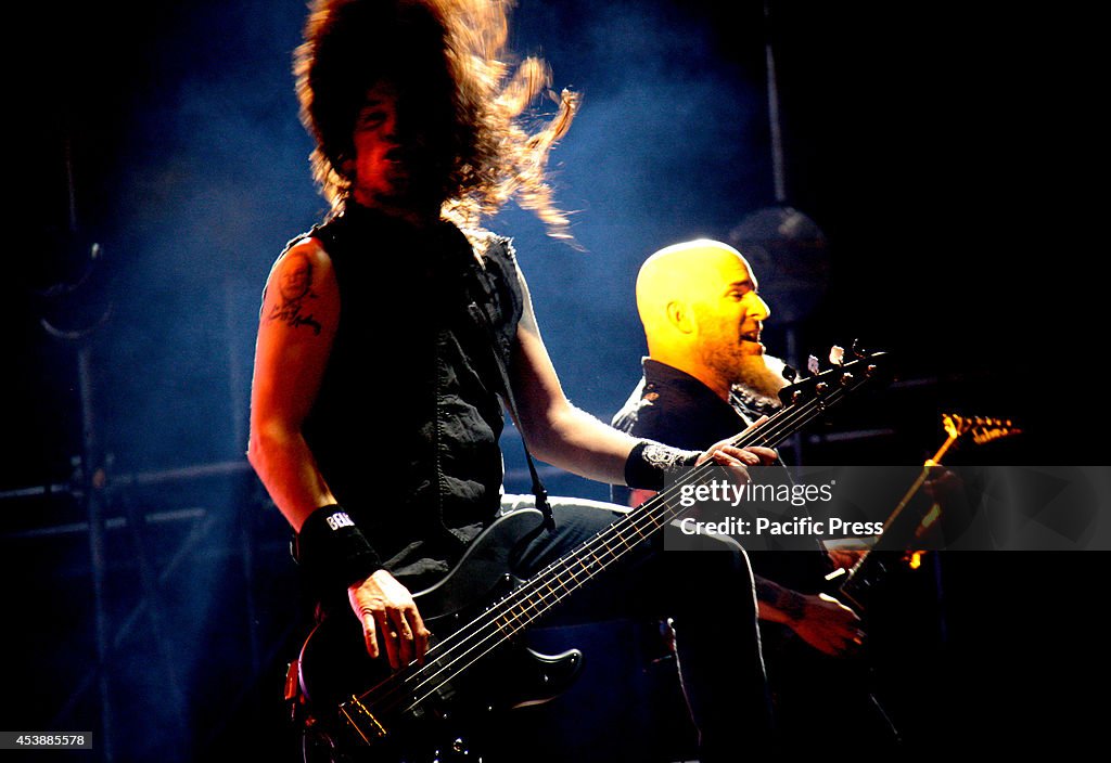 American Anthrax band  during the "Rock al Parque" festival...