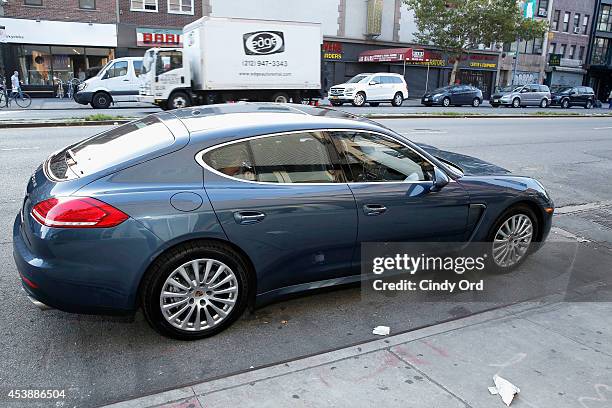 General view of Porsche Panamera 4S at CFDA Celebrates Fashion Targets Breast Cancer 20th Anniversary event with Maria Sharapova, presented by...