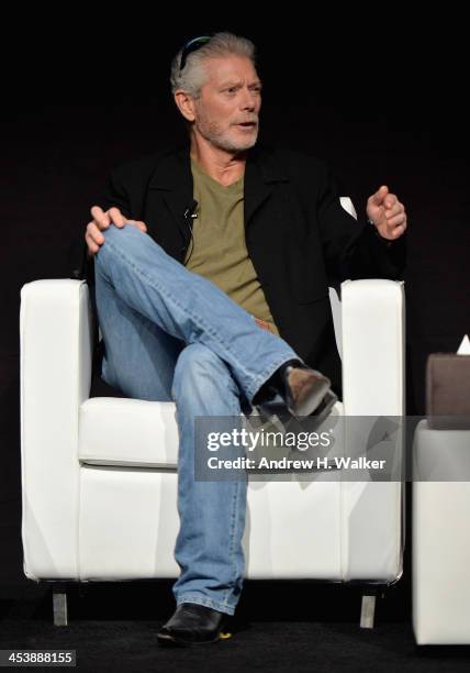 Stephen Lang speaks at the Cinematic Innovation Summit ahead of the 10th Annual Dubai International Film Festival at Atlantis, The Palm Hotel on...