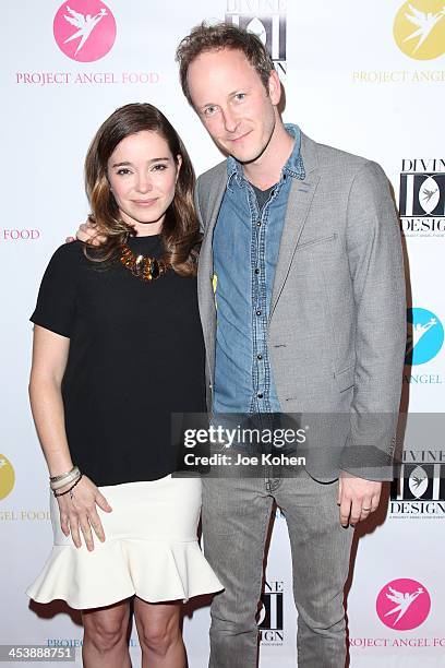 Actors Marguerite Moreau and Christopher Redman attend the Opening Night Party For Divine Design 2013 on December 5, 2013 in Beverly Hills,...