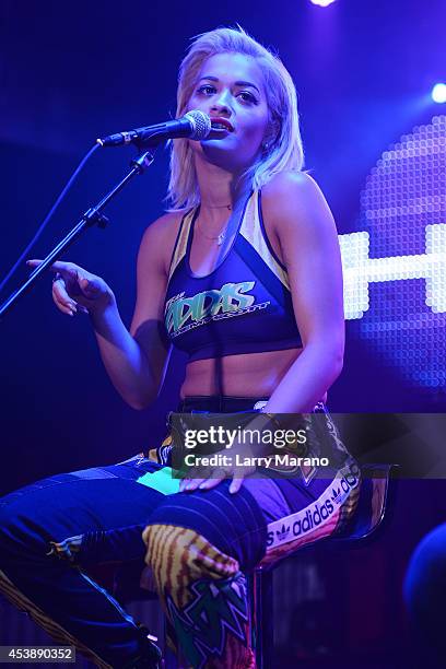 Rita Ora performs at Grand Central during the 97.3 Hits concert on August 20, 2014 in Miami, Florida.