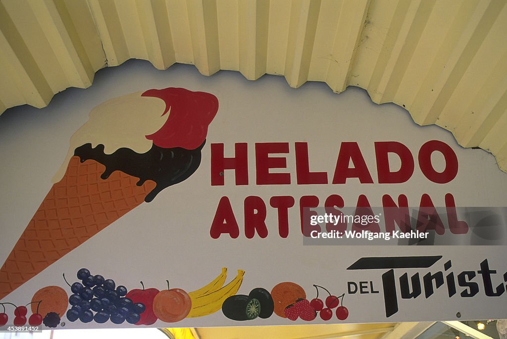 Argentina, Bariloche, Ice Cream Sign...