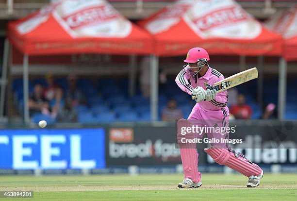 Quinton de Kock of South Africa about to hit a boundary during the 1st Momentum ODI match between South Africa and India at Bidvest Wanderers Stadium...