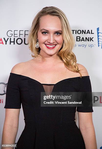 Actress Carli Olson attends the "I'll Eat You Last: A Chat With Sue Mengers" opening night performance with Bette Midler at Geffen Playhouse on...