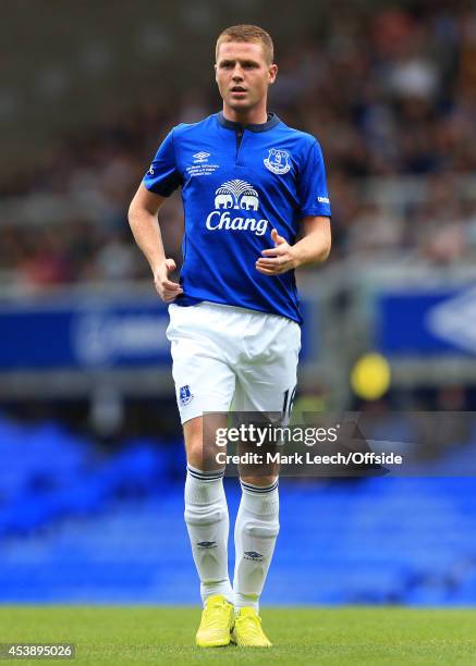 James McCarthy of Everton in action during the pre-season friendly match between Everton and FC Porto at Goodison Park on August 3, 2014 in...