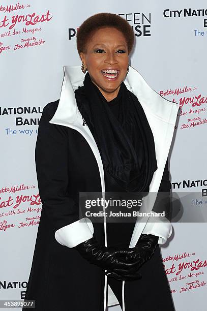 Actress Jennifer Lewis arrives at the Geffen Playhouse for the opening night of "I'll Eat You Last: A Chat with Sue Mengers" with Bette Midler on...