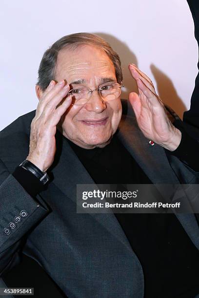 Director Robert Hossein attending Celine Dion's Concert at Palais Omnisports de Bercy on December 5, 2013 in Paris, France.