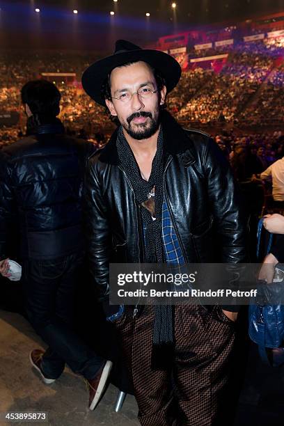 Fashion designer Haider Ackermann attending Celine Dion's Concert at Palais Omnisports de Bercy on December 5, 2013 in Paris, France.