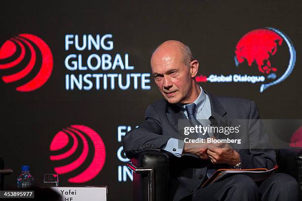 Pascal Lamy, former director general of the World Trade Organization , attends the Asia-Global Dialogue conference in Hong Kong, China, on Friday,...