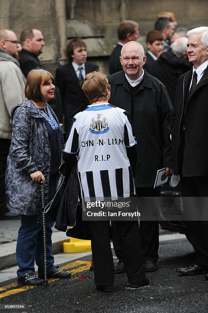 Funeral Of Newcastle United Fan Liam Sweeney Victim Of MH17