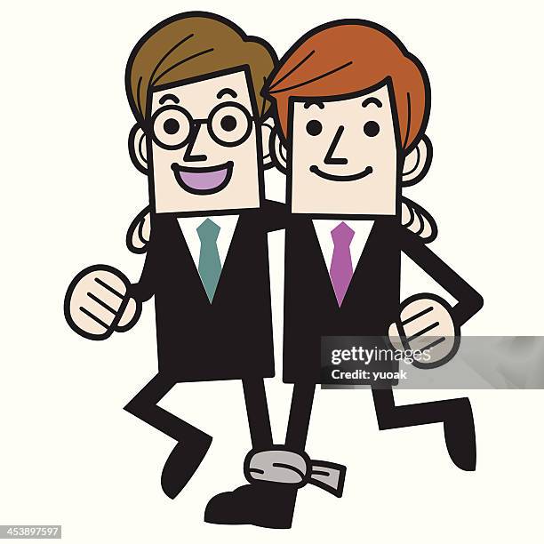 three legged race - lace pattern vector stock illustrations