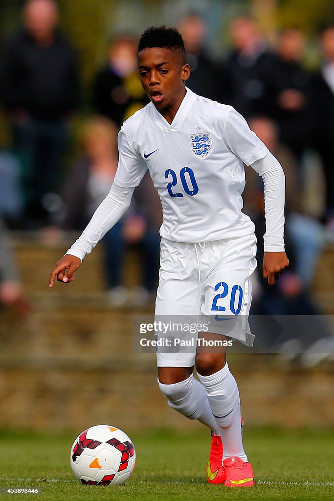 England v Belgium: International U16 Fixture