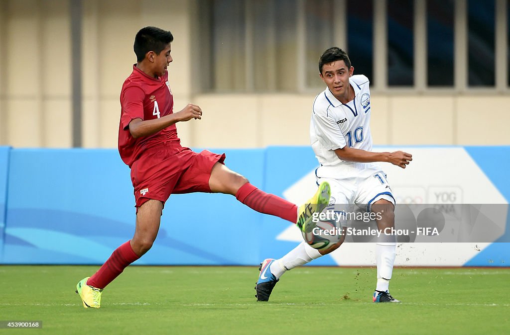 Peru v Honduras - FIFA: Boys Summer Youth Olympic Football Tournament Nanjing 2014