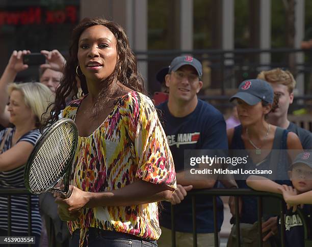 Professional tennis player Venus Williams visits "FOX & Friends" at FOX Studios on August 21, 2014 in New York City.