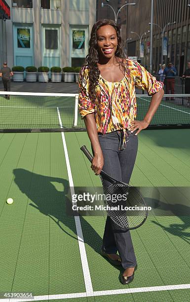 Professional tennis player Venus Williams visits "FOX & Friends" at FOX Studios on August 21, 2014 in New York City.