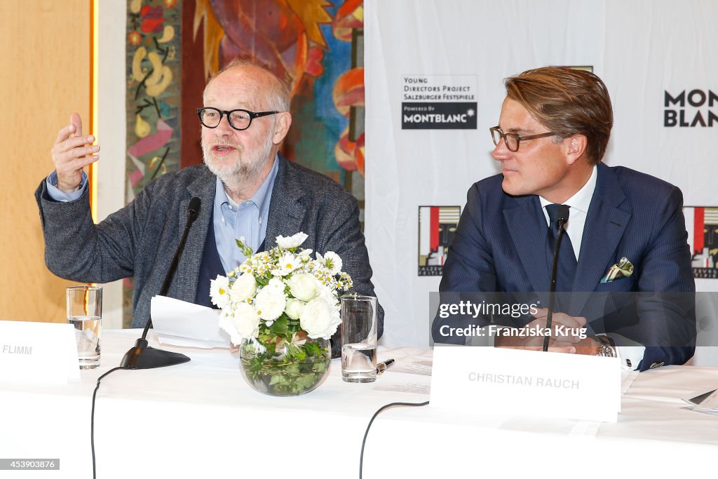 Montblanc Young Directors Project At Salzburg Festival - Press Conference