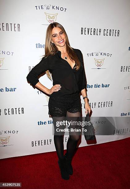 Actress Sofia Vergara attends Tie The Knot Pop-Up Store at The Beverly Center on December 5, 2013 in Los Angeles, California.