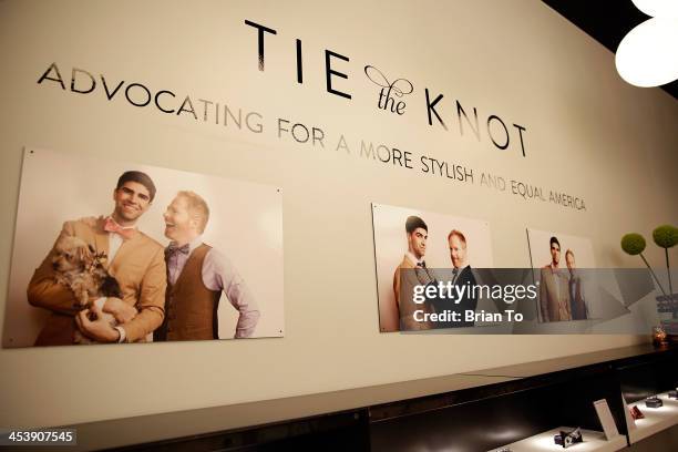 General atmosphere at Tie The Knot Pop-Up Store at The Beverly Center on December 5, 2013 in Los Angeles, California.