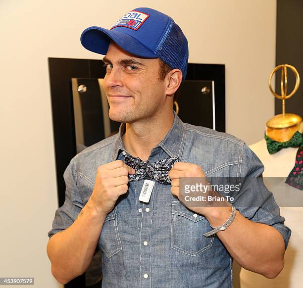 Actor Cheyenne Jackson attends Tie The Knot Pop-Up Store at The Beverly Center on December 5, 2013 in Los Angeles, California.