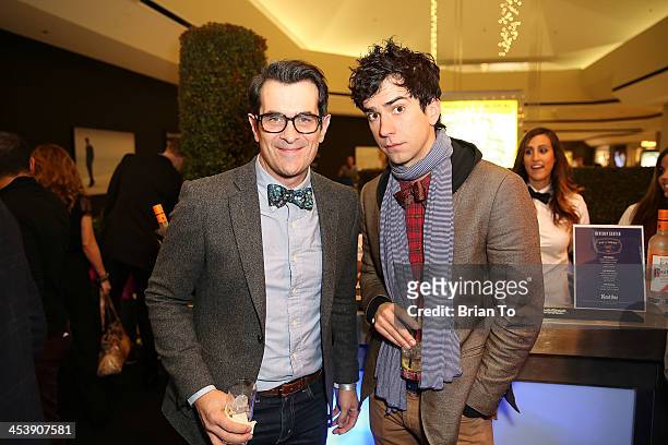 Actor Ty Burrell and Hamish Linklater attend Tie The Knot Pop-Up Store at The Beverly Center on December 5, 2013 in Los Angeles, California.