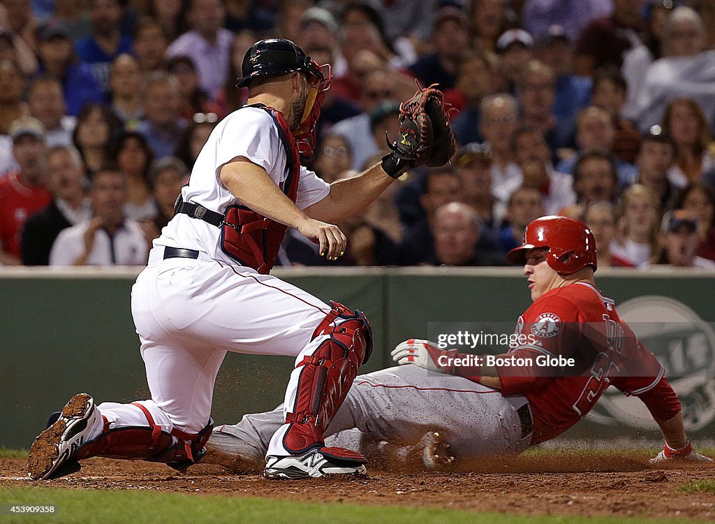 Los Angeles Angels Vs. Boston Red Sox At Fenway Park