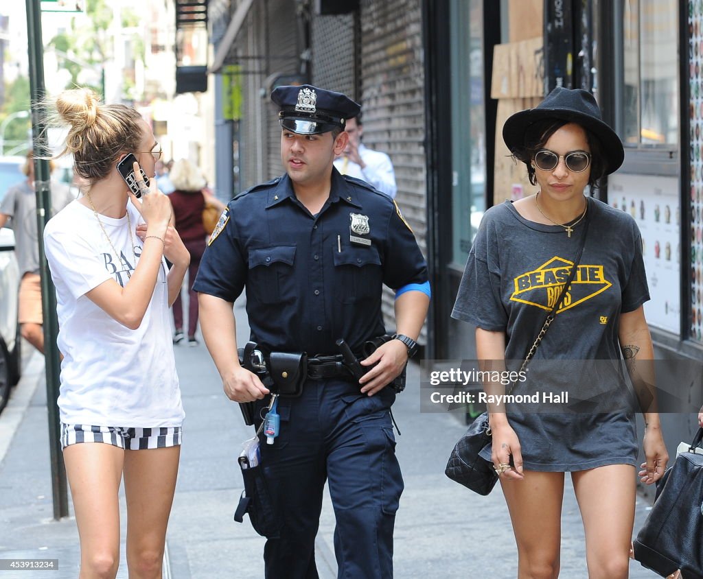 Celebrity Sightings In New York City - August 21, 2014