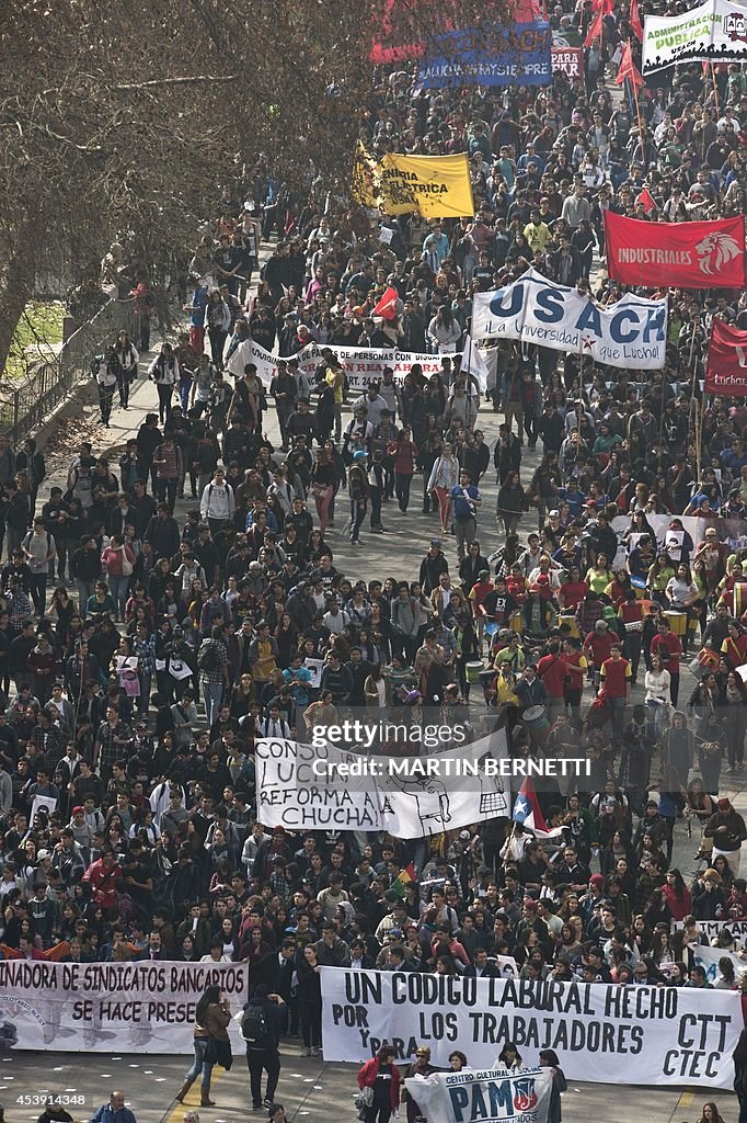 CHILE-EDUCATION-STUDENT-PROTEST