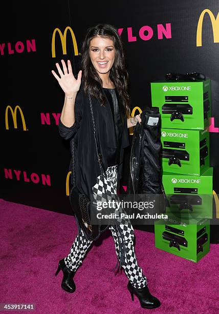 Actress Shenae Grimes attends NYLON Magazine's December issue celebration at Smashbox West Hollywood on December 5, 2013 in West Hollywood,...