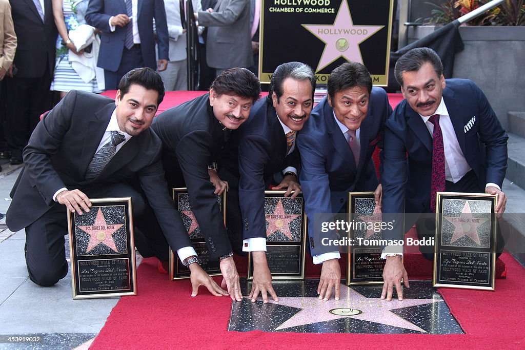 Los Tigres Del Norte Honored On The Hollywood Walk Of Fame