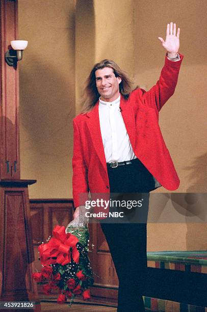 Episode 1089 -- Pictured: Model Fabio Lanzoni arrives on February 13, 1997 --