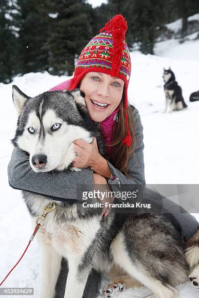 Sonja Kirchberger attends the Sledge Dog Race Training - Tirol Cross Mountain 2013 on December 06, 2013 in Innsbruck, Austria.