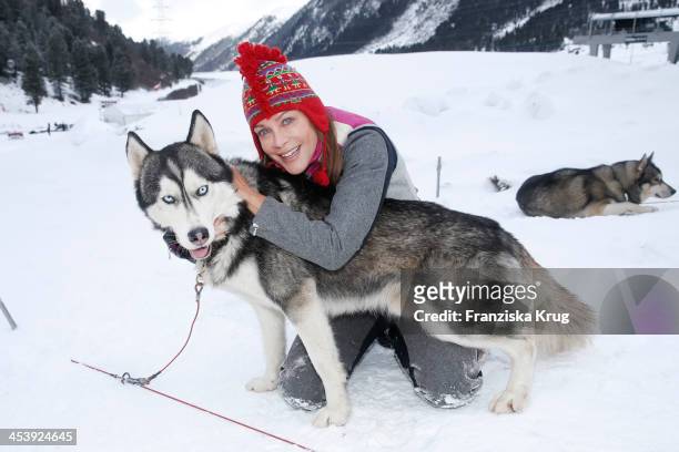 Sonja Kirchberger attends the Sledge Dog Race Training - Tirol Cross Mountain 2013 on December 06, 2013 in Innsbruck, Austria.