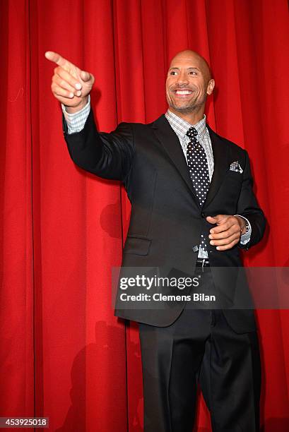 Dwayne Johnson attends the Europe premiere of Paramount Pictures 'Hercules' at CineStar on August 21, 2014 in Berlin, Germany.