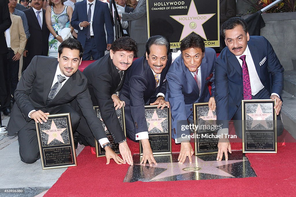 Los Tigres Del Norte Honored On The Hollywood Walk Of Fame