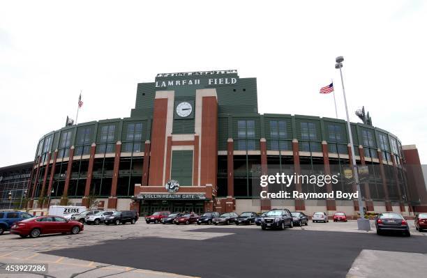 Lambeau Field, home of the Green Bay Packers football team on August 16, 2014 in Green Bay, Wisconsin.