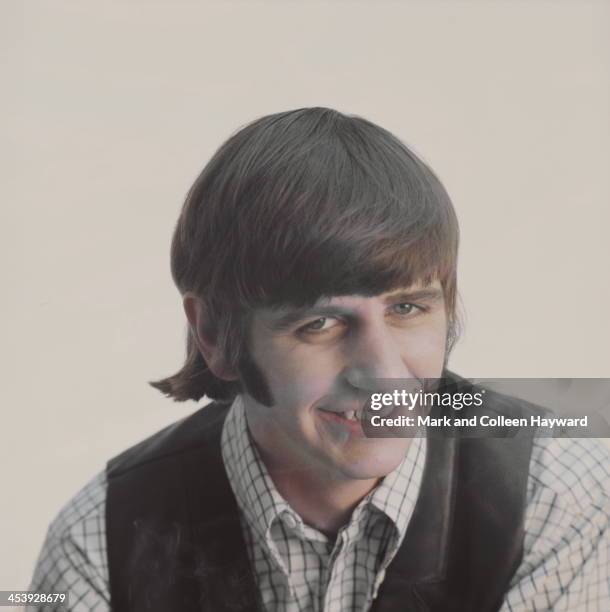 1st JANUARY: Posed studio session of Ringo Starr from The Beatles in 1965.