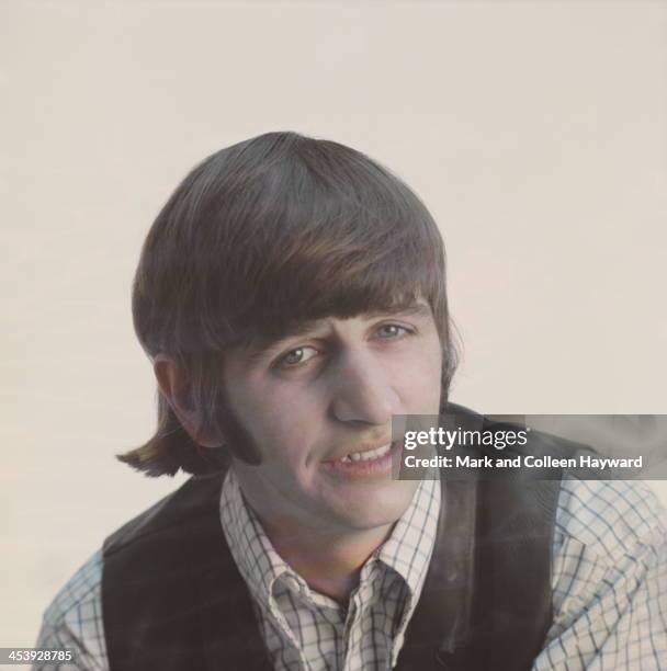 1st JANUARY: Posed studio session of Ringo Starr from The Beatles in 1965.