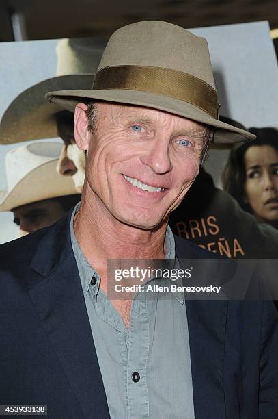 Actor Ed Harris attends the Los Angeles Premiere of "Frontera" at Landmark Theatre on August 21, 2014 in Los Angeles, California.