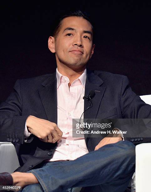 Troy Craig Poon, CEO of Perfect Storm Entertainment speaks at the Cinematic Innovation Summit ahead of the 10th Annual Dubai International Film...