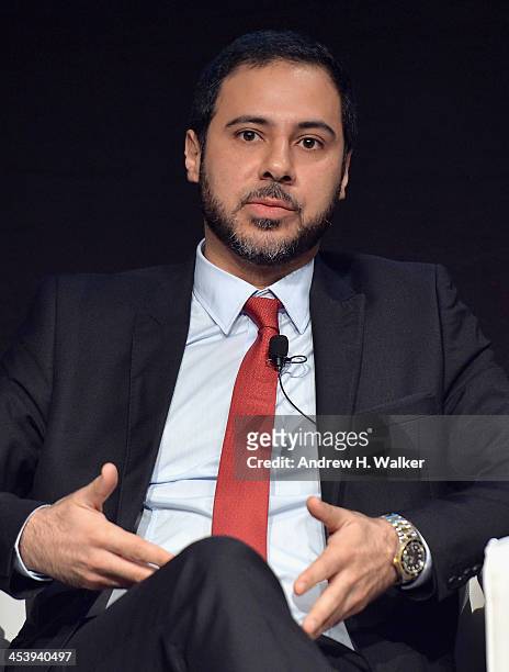 Julien Khabbaz, Head of Investment Banking at FFA Private Bank speaks at the Cinematic Innovation Summit ahead of the 10th Annual Dubai International...